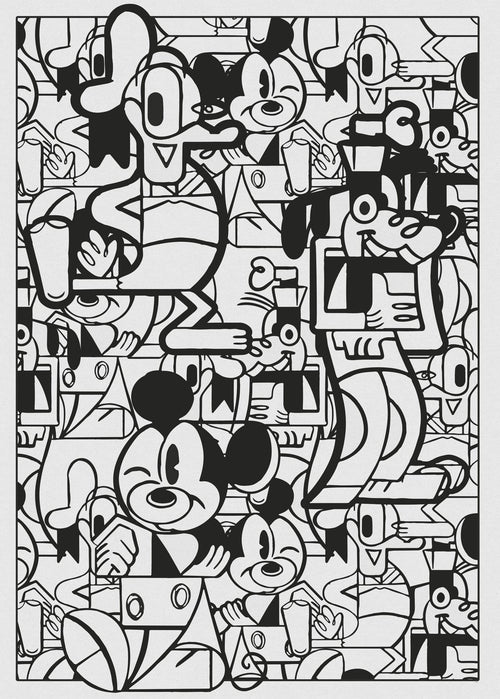Komar Intisse Papier Peint Iadx4 058 Mickey Constructive | yourdeclineoration.com
