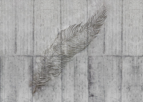 Komar Intisse Papier Peint X7 1023 Concrete Feather | yourdeclineoration.com