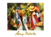 August Macke  Ragazze sotto gli alberi affiche art 70x50cm | yourdeclineoration.com