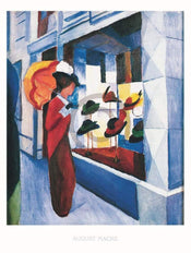 August Macke  Hutladen affiche art 60x80cm | yourdeclineoration.com