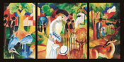 August Macke  Zoologischer Garten affiche art 100x50cm | yourdeclineoration.com
