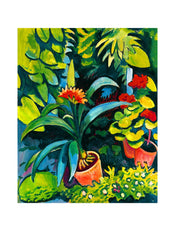 August Macke  Blumen im Garten affiche art 50x70cm | yourdeclineoration.com
