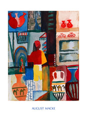 August Macke  Merchant with Jugs affiche art 60x80cm | yourdeclineoration.com