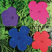 Andy Warhol  Flowers C. 1984 affiche art 60x60cm | yourdeclineoration.com