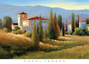 Carol Jessen  Blue Shadow in Tuscany I affiche art 91x66cm | yourdeclineoration.com