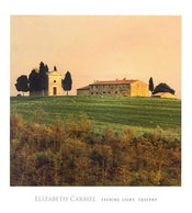 Elisabeth Carmel  Evening Light, Tuscany affiche art 45x50cm | yourdeclineoration.com