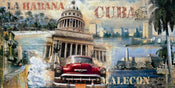 John Clarke  La Habana Cuba affiche art 100x50cm | yourdeclineoration.com