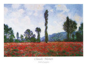 Claude Monet  Field of Poppies affiche art 80x60cm | yourdeclineoration.com