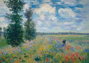 Claude Monet  Les Coquelicots affiche art 29.7x21cm | yourdeclineoration.com