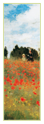 PGM Claude Monet Field of Poppies affiche art 25x70cm | yourdeclineoration.com