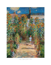 Claude Monet  Le jardin de l'artiste affiche art 50x70cm | yourdeclineoration.com