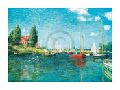 Claude Monet  Red Boats affiche art 80x60cm | yourdeclineoration.com