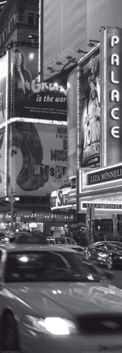 Alan Copson  Times Sqare at night, New York affiche art 33x95cm | yourdeclineoration.com