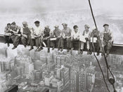 Charles Ebbets  Eating above Manhattan affiche art 80x60cm | yourdeclineoration.com