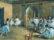 Edgar Degas  The Dance Foyer at the Opera affiche art 80x60cm | yourdeclineoration.com