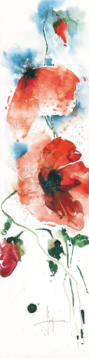 Ekkehard Hofmann  Mohn I affiche art 20x99cm | yourdeclineoration.com