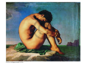 Hippolyte Flandrin  Young Man Nude affiche art 80x60cm | yourdeclineoration.com