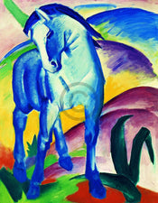 Franz Marc  Blaues Pferd I affiche art 70x90cm | yourdeclineoration.com