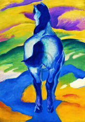 Franz Marc  Blaues Pferd II affiche art 70x100cm | yourdeclineoration.com