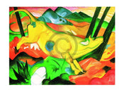 Franz Marc  Gelbe Kuh affiche art 80x60cm | yourdeclineoration.com