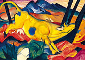 Franz Marc  Die gelbe Kuh affiche art 29.7x21cm | yourdeclineoration.com