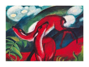 Franz Marc  The red Deer affiche art 80x60cm | yourdeclineoration.com