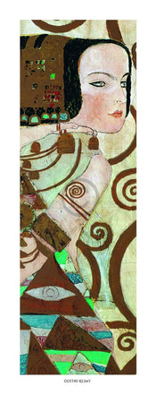 Gustav Klimt  L'attesa affiche art 20x50cm | yourdeclineoration.com