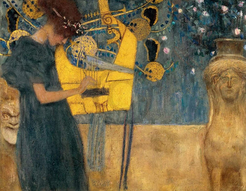 Gustav Klimt  Die Musik affiche art 90x70cm | yourdeclineoration.com