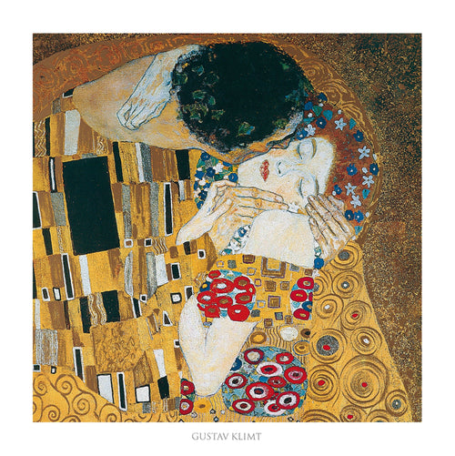 Gustav Klimt  Il bacio affiche art 70x70cm | yourdeclineoration.com
