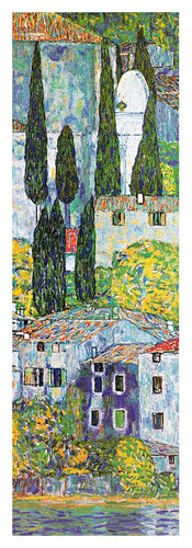 Gustav Klimt  Chiesa a cassone sul garda affiche art 35x100cm | yourdeclineoration.com
