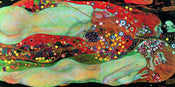 Gustav Klimt  Wasserschlangen II affiche art 100x50cm | yourdeclineoration.com