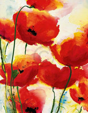 Heidi Reil  Roter Mohn affiche art 70x90cm | yourdeclineoration.com