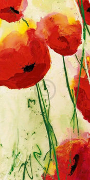 Heidi Reil  Klatschmohn affiche art 50x100cm | yourdeclineoration.com