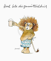 Janosch  GemÃ¼tlichkeit affiche art 48x58cm | yourdeclineoration.com