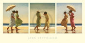 Jack Vettriano  Summer Days Triptychon affiche art 70x36cm | yourdeclineoration.com