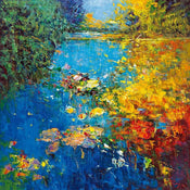 Madjid  Idyll I affiche art 98x98cm | yourdeclineoration.com