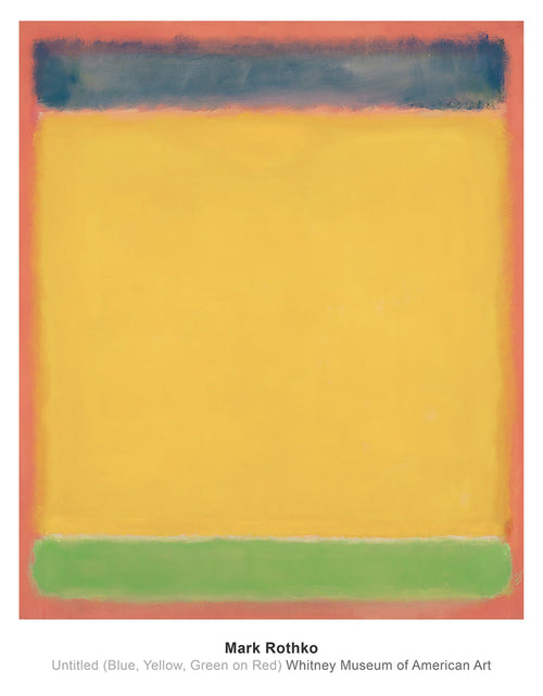Mark Rothko  Untitled Blue, Yellow, Green, Red affiche art 71x91cm | yourdeclineoration.com