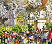 Michael Leu  Museum Luncheon III affiche art 60x50cm | yourdeclineoration.com