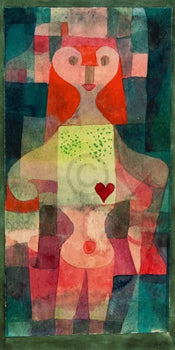 Paul Klee  Herzdame affiche art 60x80cm | yourdeclineoration.com