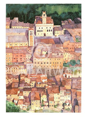 Ralf Westphal  Mittelalterliche Bergstadt Montepulciano, Toskana affiche art 30x40cm | yourdeclineoration.com