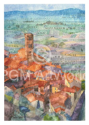 Ralf Westphal  Cortona, Umbrien affiche art 50x70cm | yourdeclineoration.com