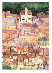 Ralf Westphal  Mittelalterliche Bergstadt Montepulciano, Toskana affiche art 50x70cm | yourdeclineoration.com