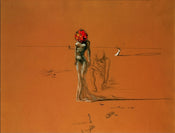 Salvador Dali  Female with Head of Flowers affiche art 80x60cm | yourdeclineoration.com