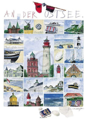 Sabine Gerke  An der Ostsee affiche art 50x70cm | yourdeclineoration.com