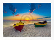 Maya Sokolovska  Two Boats affiche art 80x60cm | yourdeclineoration.com