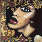 Sandra Knuyt  Marron affiche art 70x70cm | yourdeclineoration.com