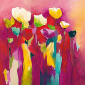 Anne L. Strunk  Townflowers I affiche art 98x98cm | yourdeclineoration.com