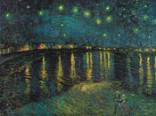 Vincent Van Gogh  Notte stellata affiche art 80x60cm | yourdeclineoration.com