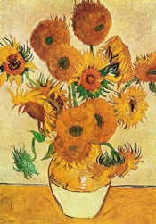 Vincent Van Gogh  Vaso di girasoli affiche art 70x100cm | yourdeclineoration.com