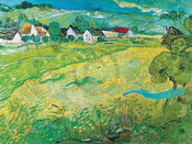 Vincent Van Gogh  Sonnige Wiese bei Auvers, 1890 affiche art 80x60cm | yourdeclineoration.com